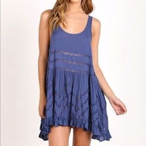 Free People Voile & Lace Trapeze dress